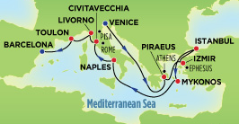 map of cruise