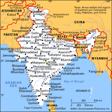 map of India