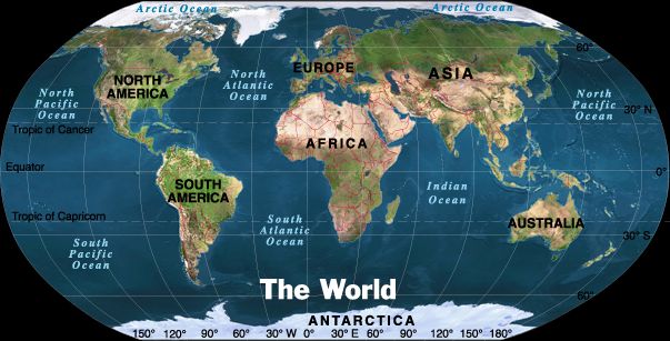 map of world