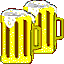 two beer mugs