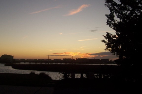  Sunset over the sound