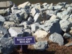  An unfriendly dam of rubble rocks