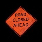  Curiously, this sign is alongside a road and not at its end