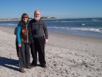  Susan and Fred enjoying the sun (Fred's hat is behind Susan)