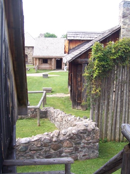  A farm at Sainte-Marie Among the Hurons