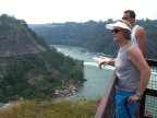  S enjoying the view down river from the Whirlpool on the Niagara River