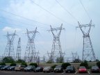  Power towers march across the landscape from the Sir Adam Beck Generating Station