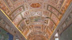  Ceiling in the Vatican Museum's Map Gallery; the pictures are unique throughout, but the shape pattern repeats