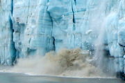  Calving creates a big splash at Margerie Glacier