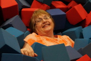  Susan in the foam pit at Lindsay's birthday