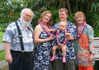  Hansens and Volmers at the Luau, Kauai